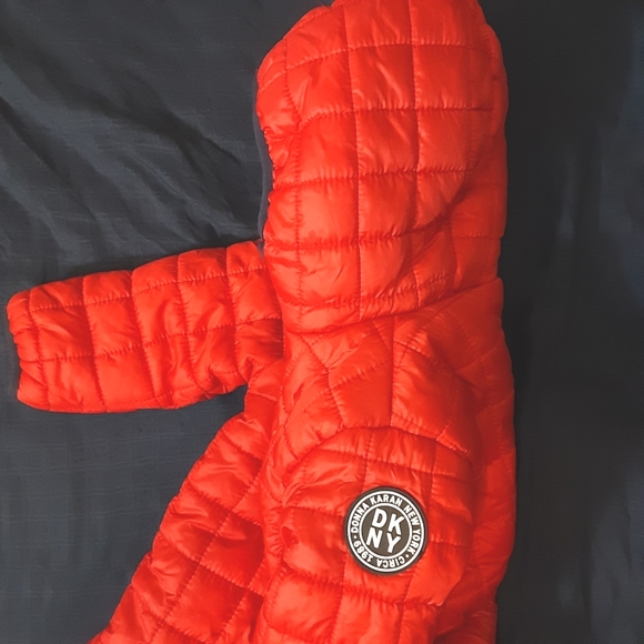 DKNY TODDLER ALL IN ONE PUFF SNOW SUIT - Picture 2 of 6